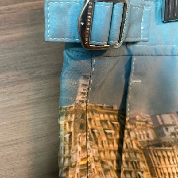 Orlebar Brown Men's Swim Trunks - Scenic Blue and Tan, Monoco Poolside. - Picture 5 of 6